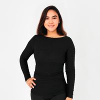 Camiseta Mujer 40.38 Kayser Microfibra Negro