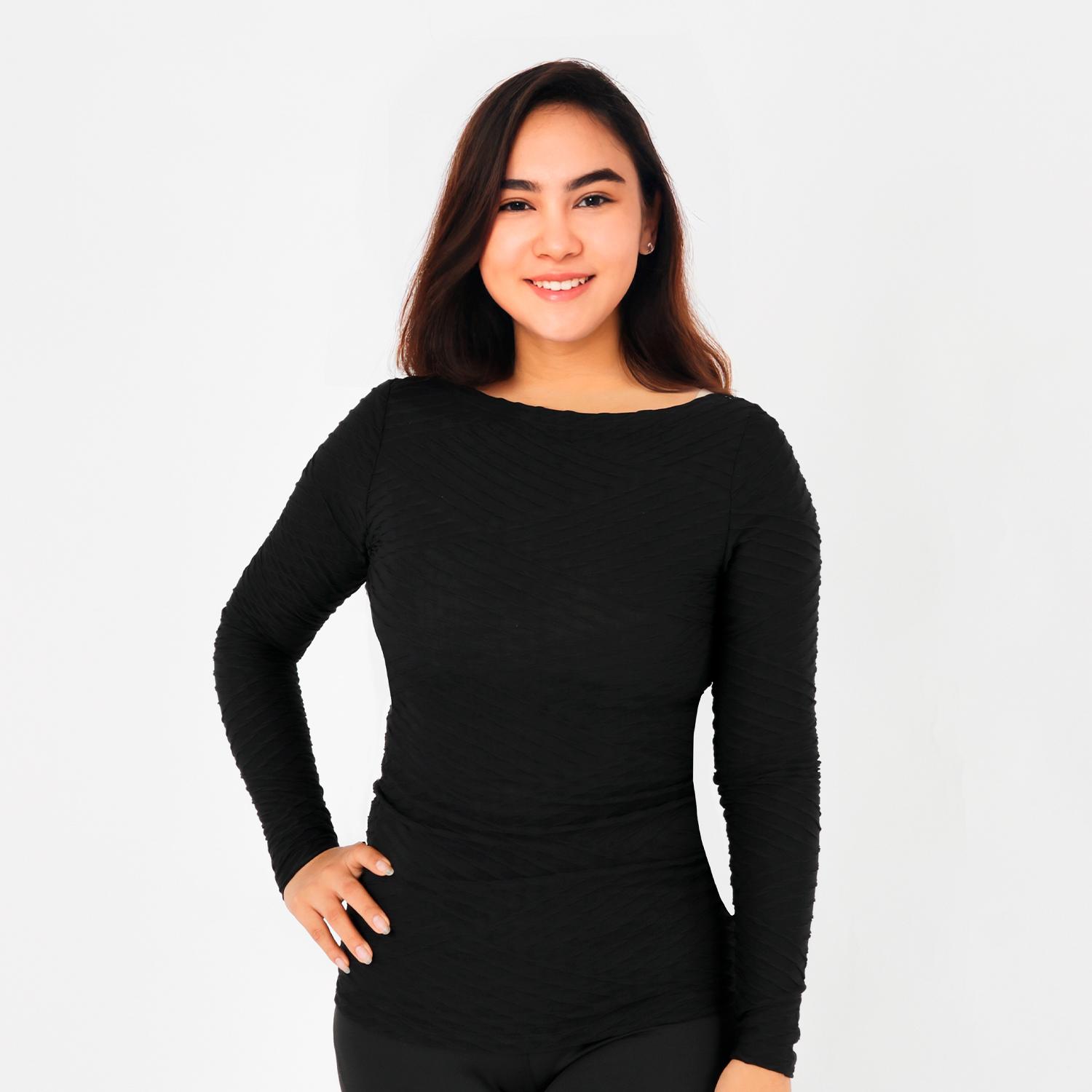 Camiseta Mujer 40.38 Kayser Microfibra Negro
