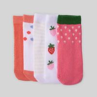 Medias Pack X5 Para Bebe Niña Baby Circus Strawberry T1