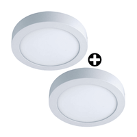 COMBO 2 Downlights adosable Orange Redondo 12W Luz Cálida