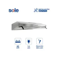 Campana Extractora Sole TURE15COV2 60cm - MEGA IMPORT