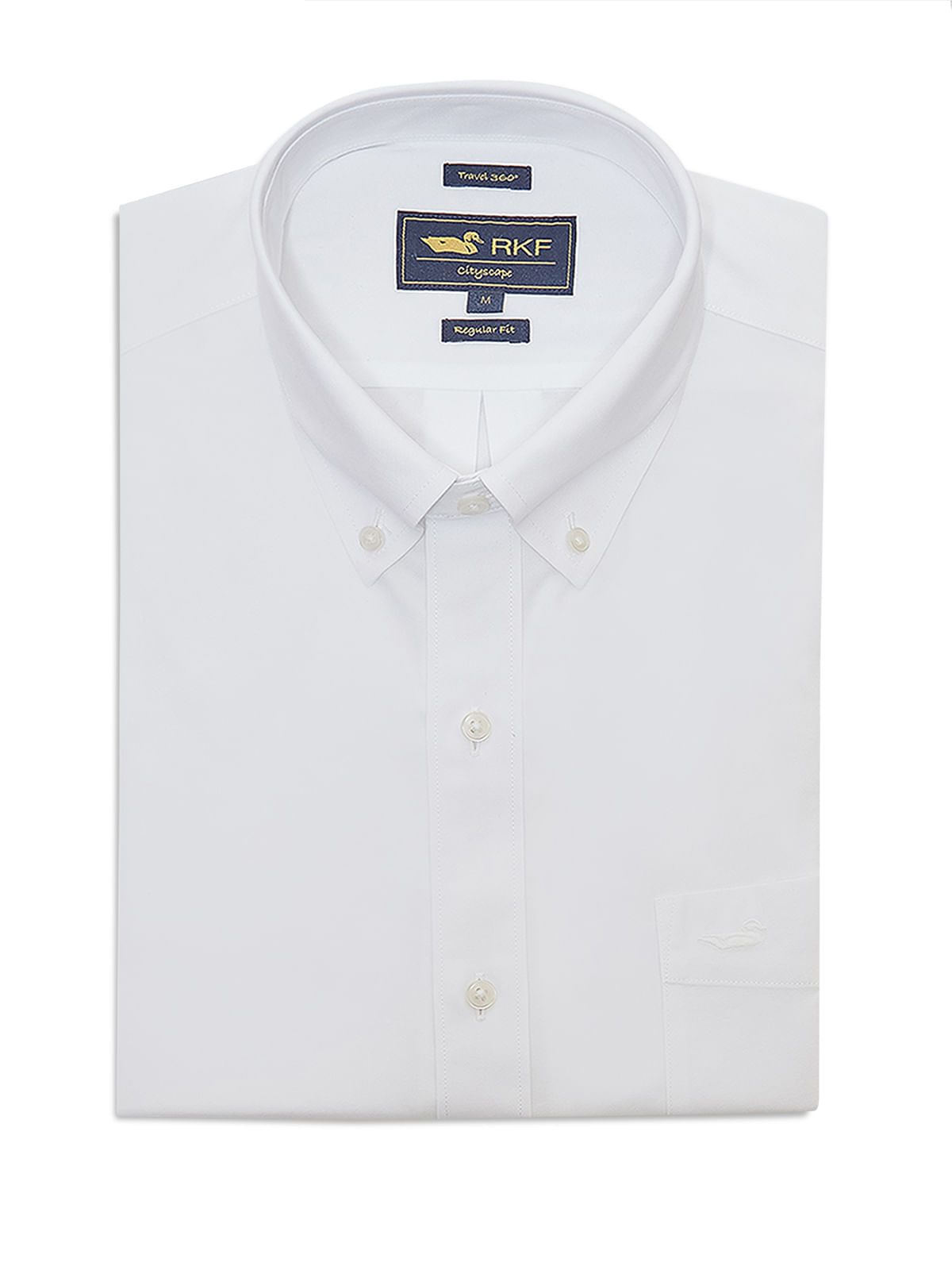 Camisa Manga Larga Algodón Para Hombre Wortravel Blanco Rockford