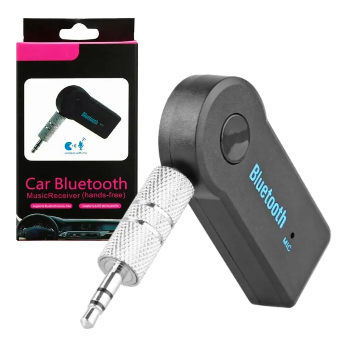 Receptor Bluetooth Plug 3.5mm Para Autos / parlantes