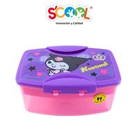 Taper Scool Con Divisiones Y Cubiertos 1.1 Lt Kuromi