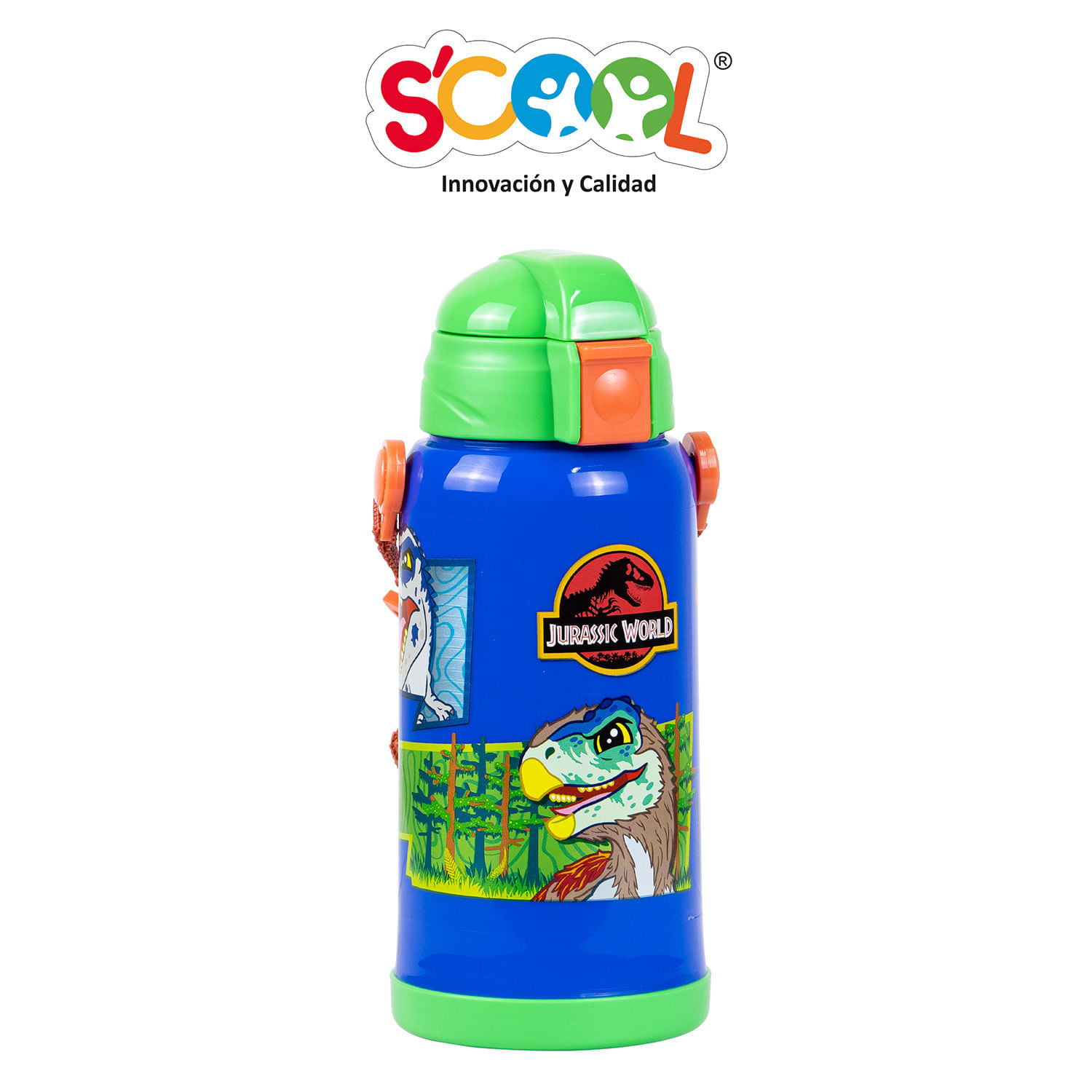 Tomatodo Térmico Scool Con Caña 300 Ml Jurassic World