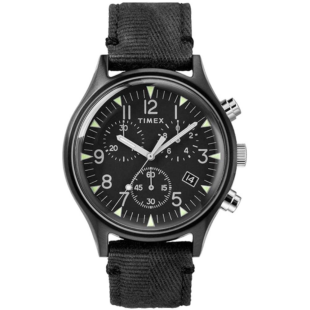 Reloj Timex MK1 TW2R68700 Luz de Fondo Indiglo Correa de Tela Negro