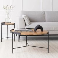 Mesa de Centro Minimalista Moderno Galvan Color Panela TU MESITA