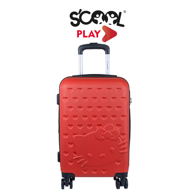 MALETA DE VIAJE CARRY ON CABINA ROJO HELLO KITTY