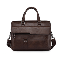 Maletin Ejecutivo Marron Casual Hombre Portalaptop 15pulg (38x28x6) Cuero Importado