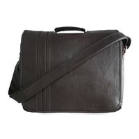 Maletin de Negocios Marron Casual Hombre Portalaptop 14pulg (35×28×7) Cuero Liso