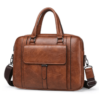 Maletin Ejecutivo Camel Casual Hombre Portalaptop 15pulg (38x28x6) Cuero Importado
