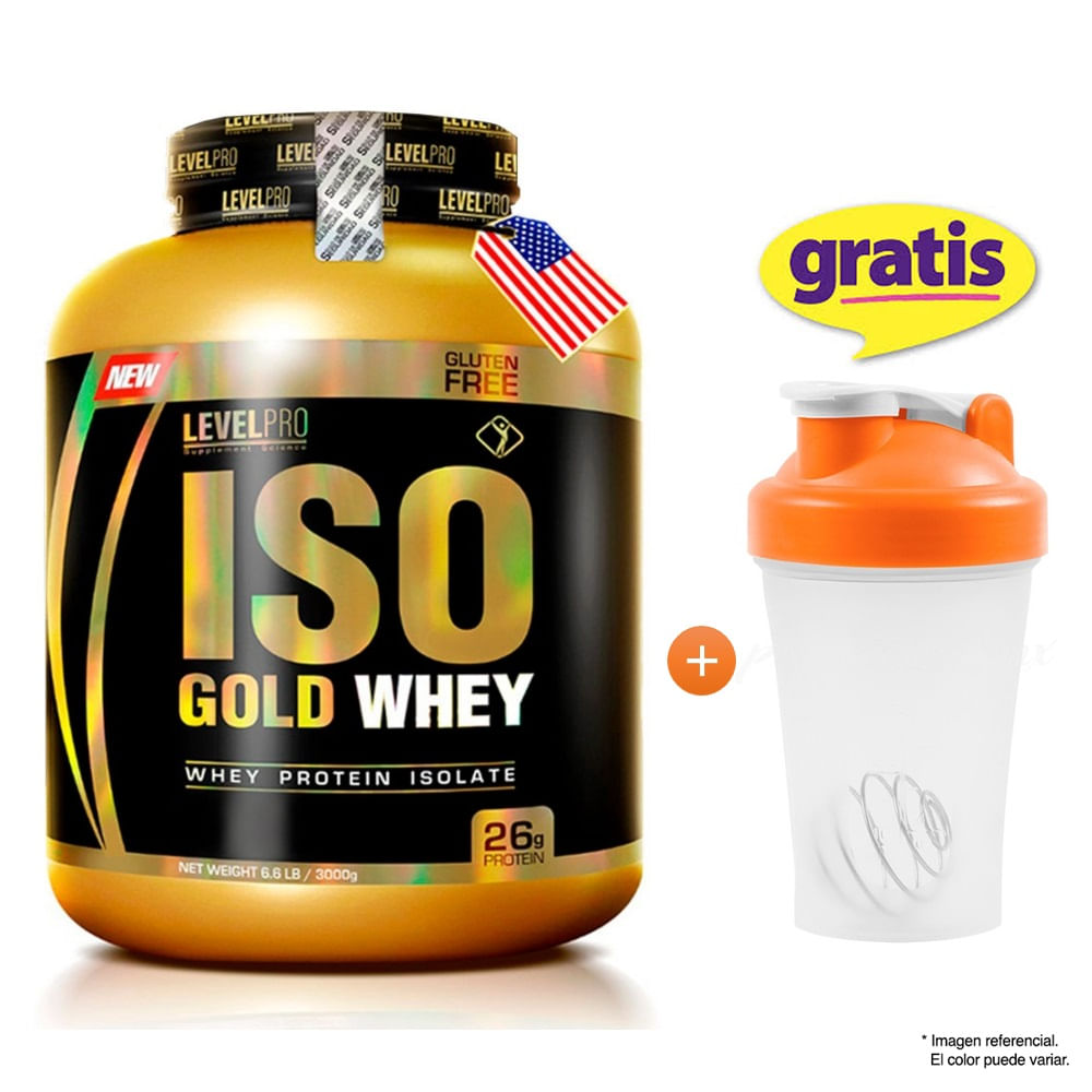 Proteína Level Pro Iso Gold Whey 6.6 LBS Vanilla Creme