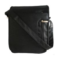 Morral de Negocios Negro-2 Casual Hombre Portalaptop 13pulg (34×27×7) Cuero Liso