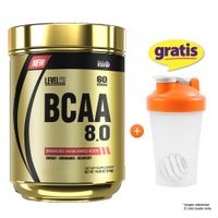 PRO BCAA 8.0 540 GR AMINOÁCIDOS LEVEL PRO FRUIT PUNCH + SHAKER