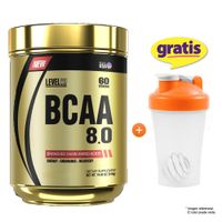 BCAA 8.0 540 GR LEVEL PRO AMINOÁCIDOS FRUIT PUNCH + SHAKER