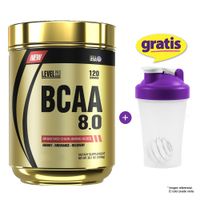 BCAA 8.0 1 KG LEVEL PRO AMINOÁCIDOS FRUIT PUNCH + SHAKER