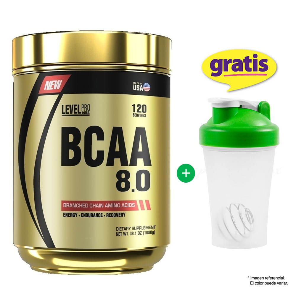 Level Pro Bcaa Level 8.0 1080 gramos Fruit Punch