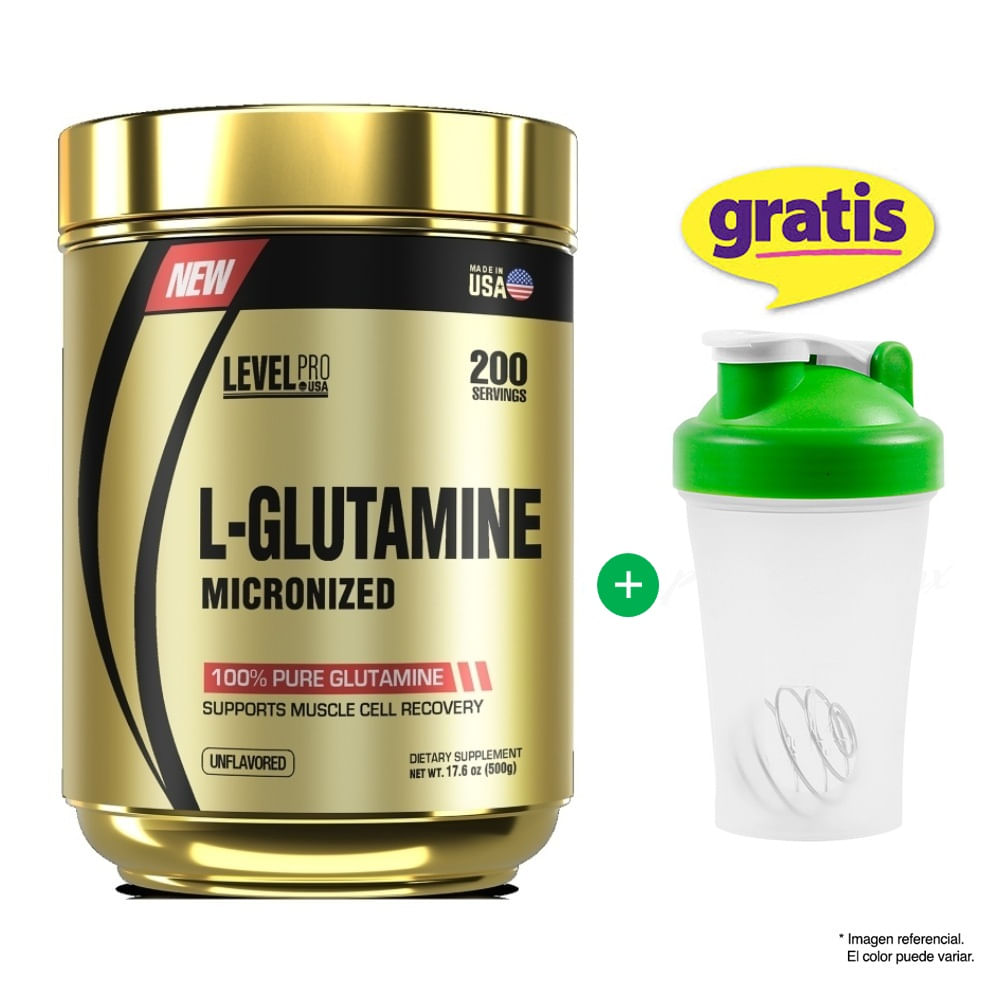 Glutapure Level Pro L-Glutamina 500 gramos