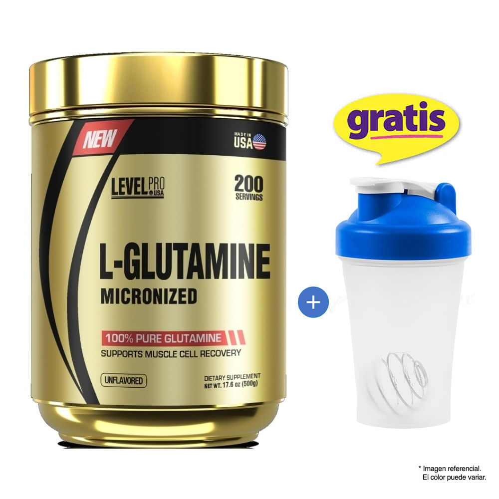 Glutapure Level Pro 500 gramos + Shaker