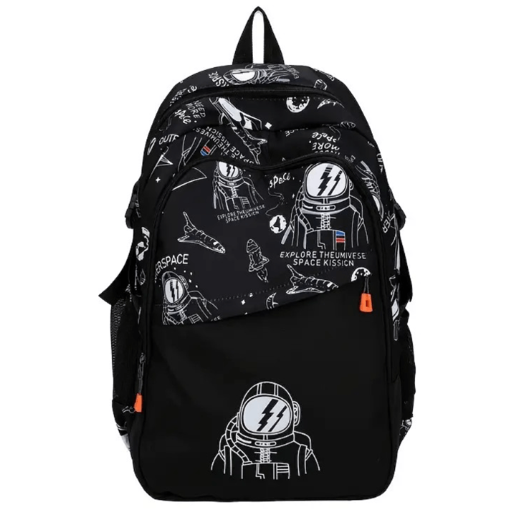 Mochila de Negocio Negro Casual Hombre Bolso Deportivo 46x32x16 Nailon Importado