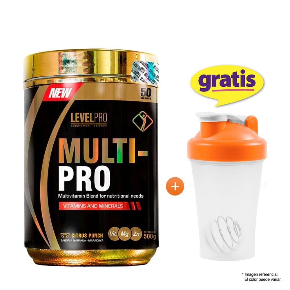 MULTIVITAMÍNICO MULTI-PRO 500 G. LEVEL PRO