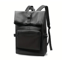 Mochila de Negocio Negro Bolso Hombre Portalaptop 16pg 48x30x14 Nailon Importado