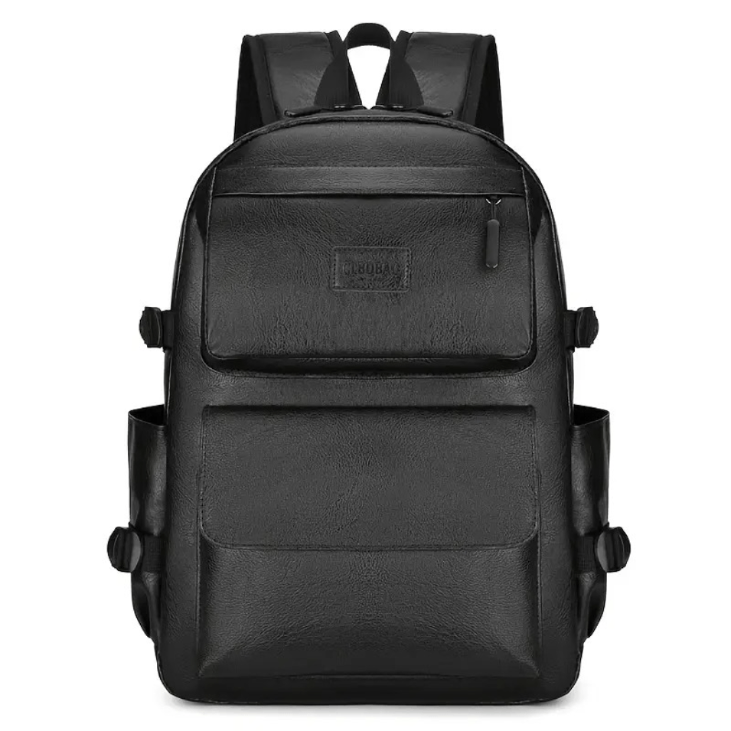 Mochila de Negocio Negro Hombre Portalaptop 16pg 45x32x15 Cuero Importado