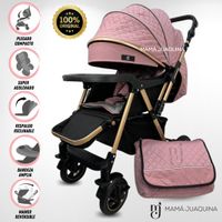 Coche Cuna de Lujo «BOMBSHELL» con Bolso Pañalero Rosa
