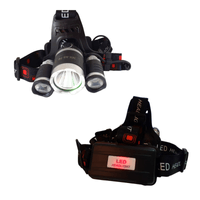 LINTERNA DE CABEZA RECARGABLE Y 3 LED POTENTES ANTIEXPLOSIVA