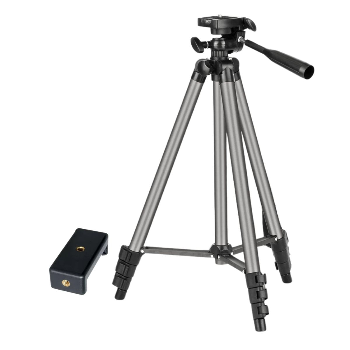 Trípode Profesional Weifeng WT-3130 de 125 cm + Adaptador a Celular