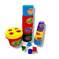 Juguete Apilable Educativo Bloques de Colores para Bebés