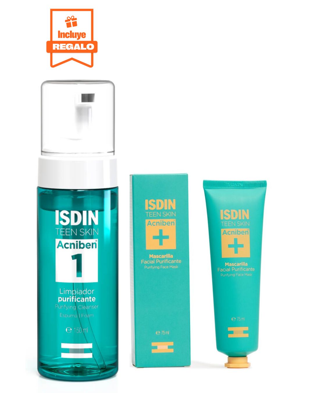 Pack ISDIN Doble Limpieza Limpiador + Mascarilla Purificante