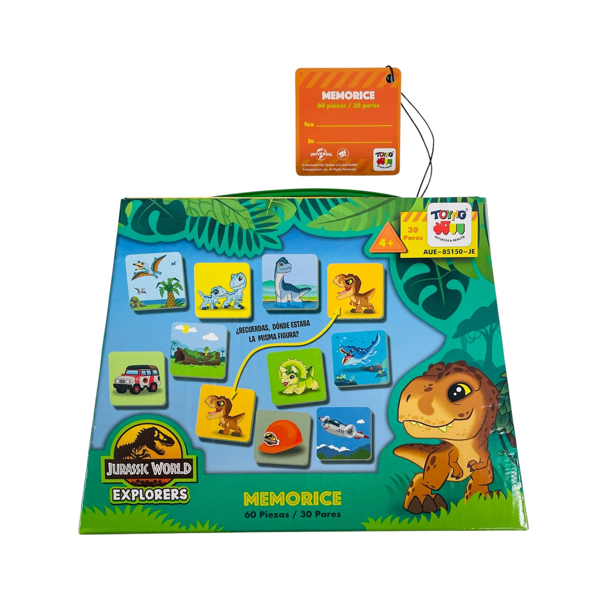 Juego de memoria TOYNG Jurassic 60 piezas AUE-85150-JE