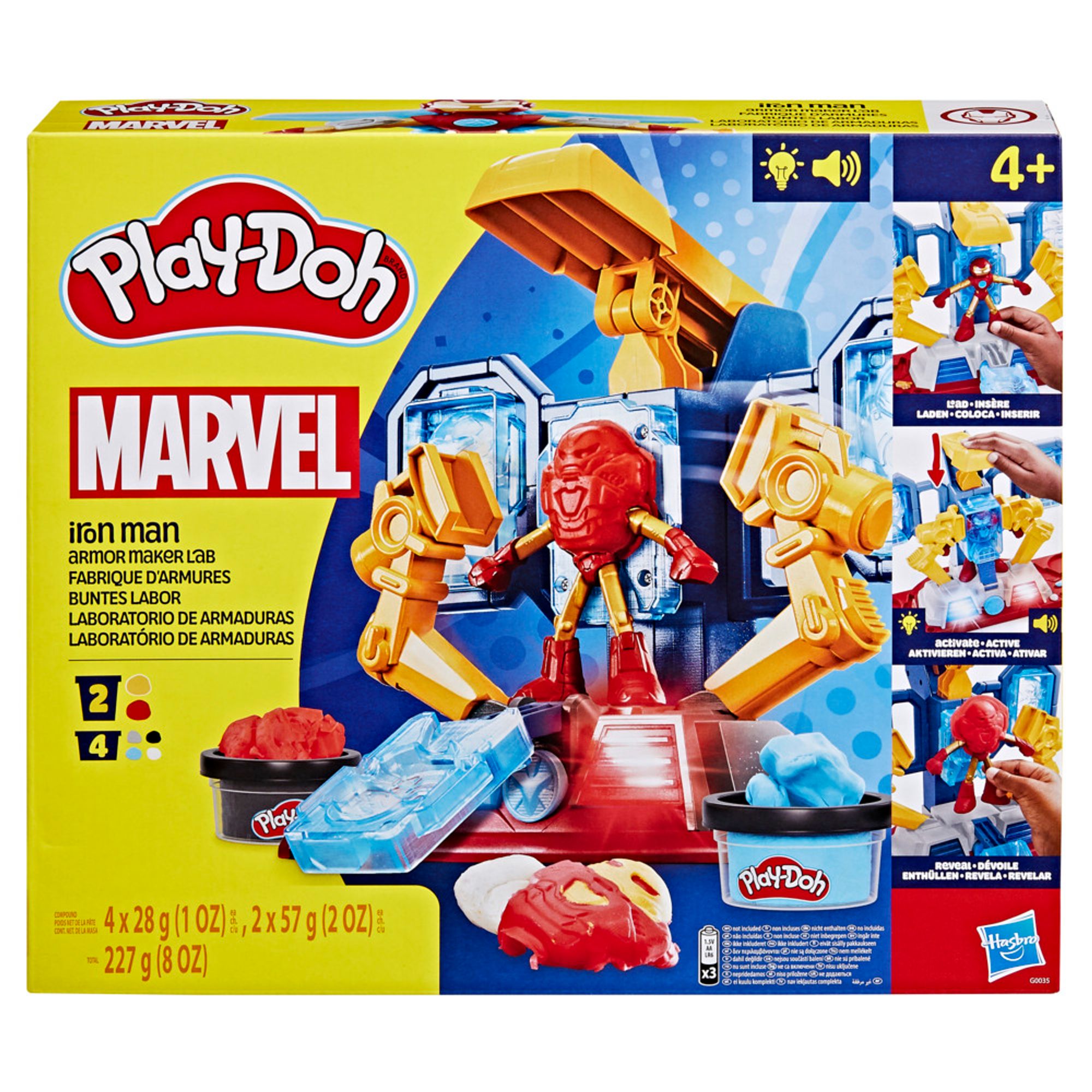 Laboratorio de creación de armadura Iron Man PLAY DOH