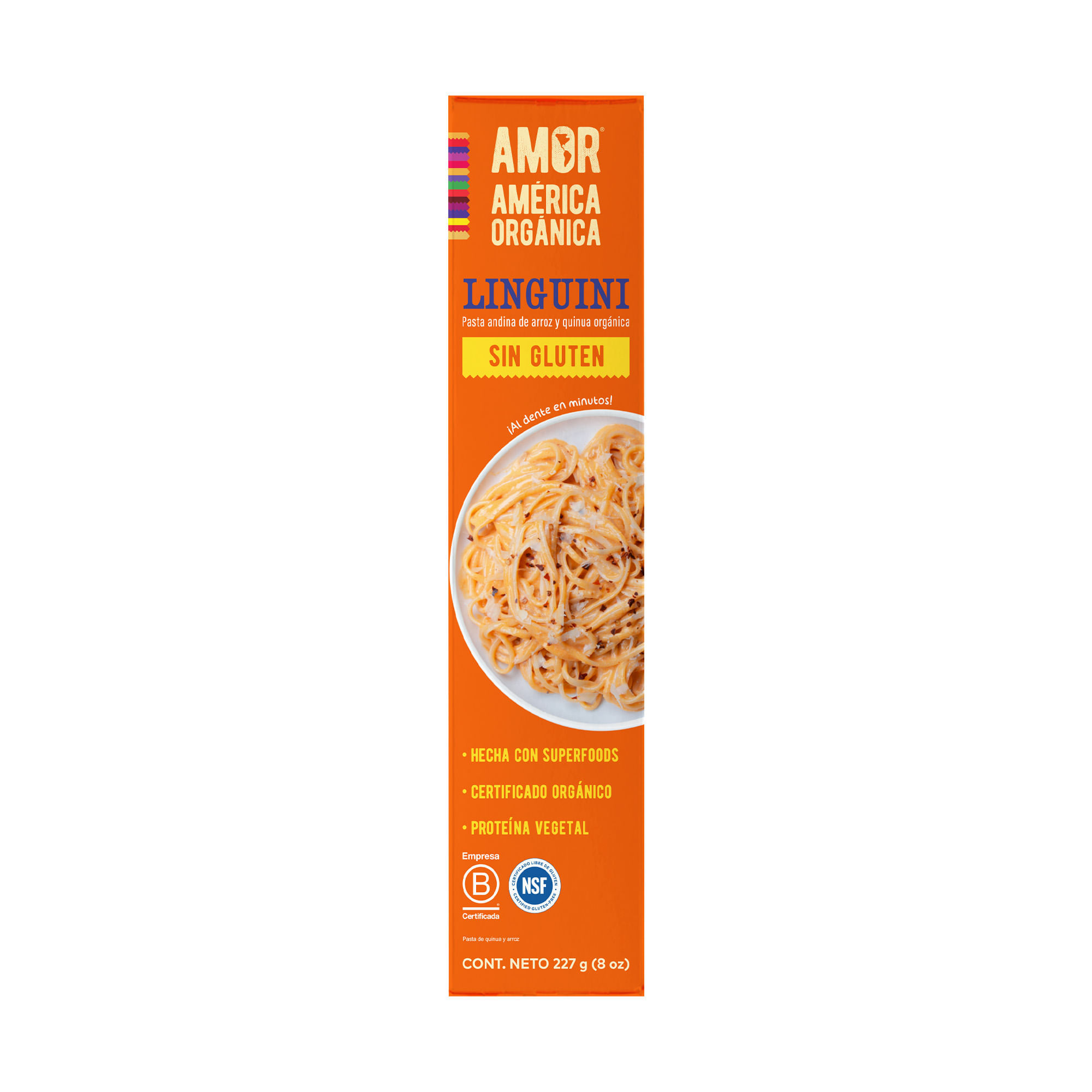 Pasta Andina Linguini AMÉRICA ORGÁNICA Caja 227g