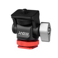 Adaptador Andoer  Zapata Fria  A  Perno Universal 1/4"" Color Rojo