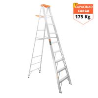 Escalera tijera 8 peldaños Truper soporta 175 kg