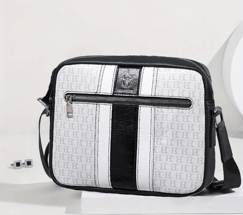 Maletin De Cuero Vacuno Negro Hombre Bolso PortaTablet 12pg 28x22x6