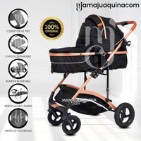 Coche Moisés «MADYN» Negro
