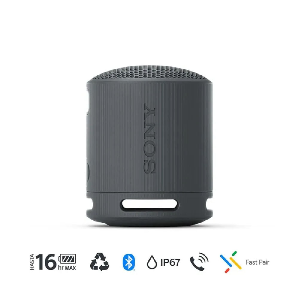 Parlante Inalámbrico Sony Bluetooth SRS-XB100 Negro