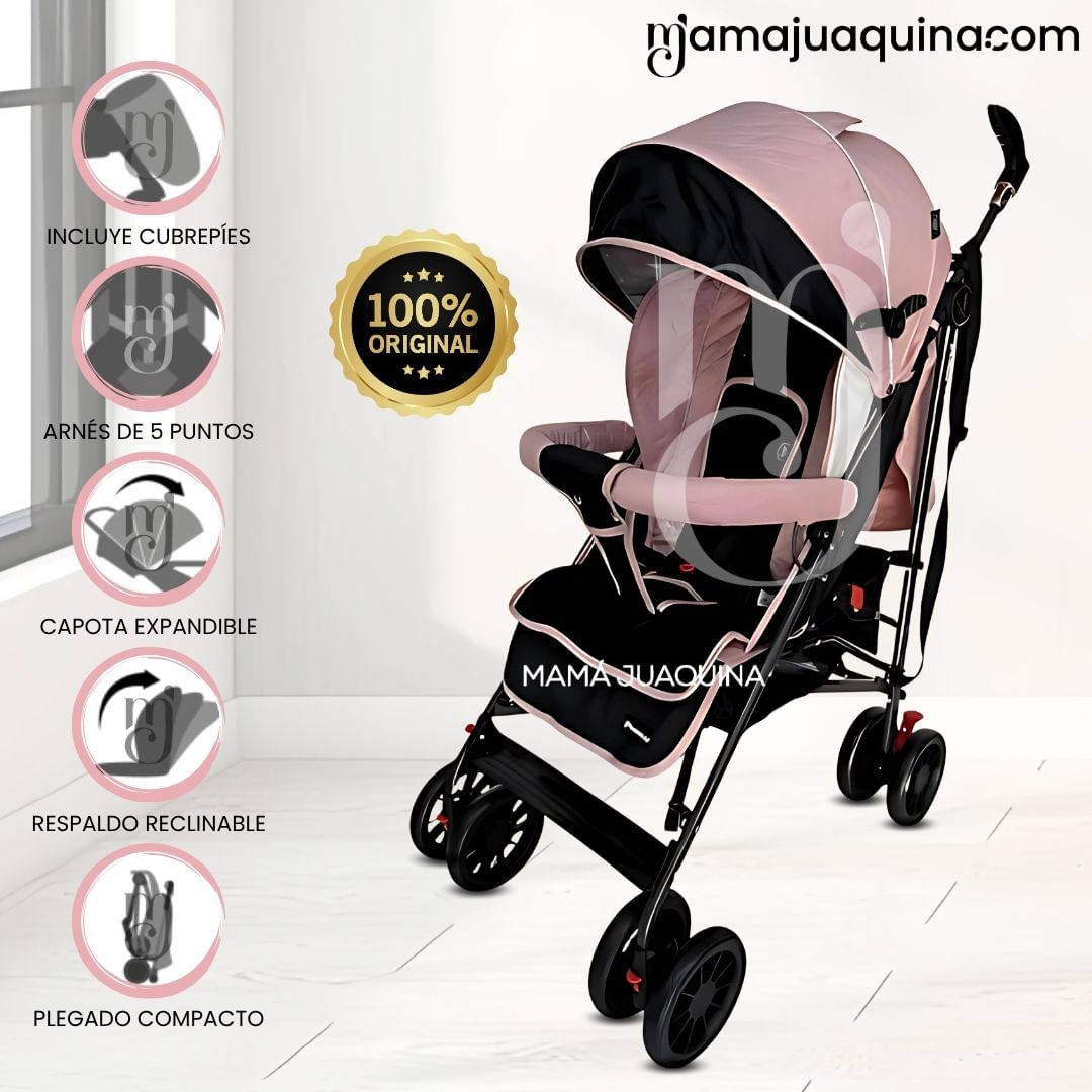Coche Bastón «EMIUM» Rosa