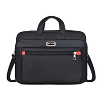 Maletin Ejecutivo Negro Bolso Hombre Portalaptop 16pg 39x30x15 Textil Oxford