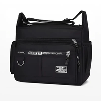 Maletin Negro Bolso Negocio Hombre Portatablet 10pulg 24x19x9 Nailon Importado