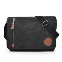 Maletin Oscuro Negocio Bolso Hombre Portalaptop 13pg 35x26x9 Lona Importado