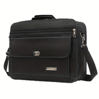 Maletin Ejecutivo Negro Bolso Hombre Portalaptop 16pg 38x28x13 Textil Oxford