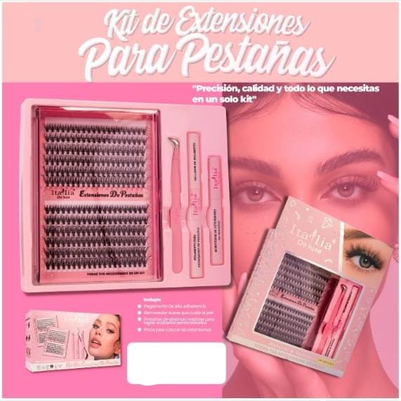 Kit de extenciones de pestañas