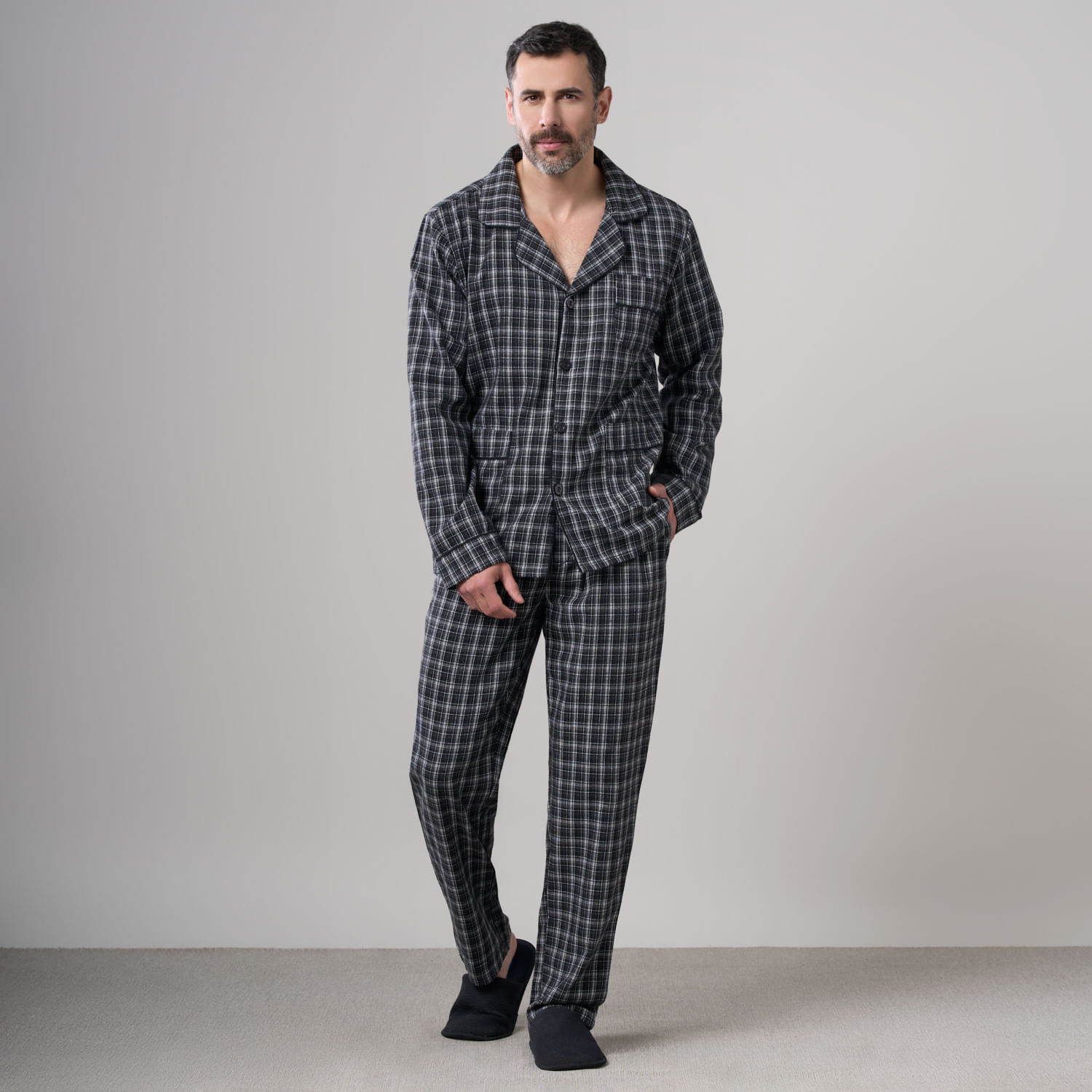 Pijama Set camisero manga larga madison