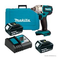 Llave de Impacto Inalámbrico Makita LXT 18V 1/2"" 190 Nm DTW190RFE 2Baterías x 3.0 Ah + Cargador
