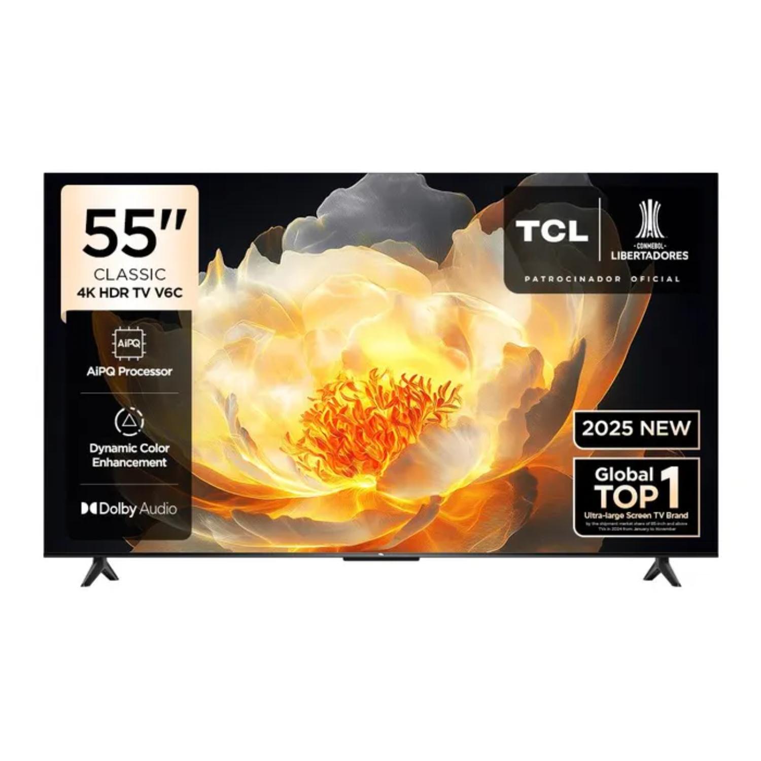 TCL TV 55"" LED 4K UHD Google TV 55V6C