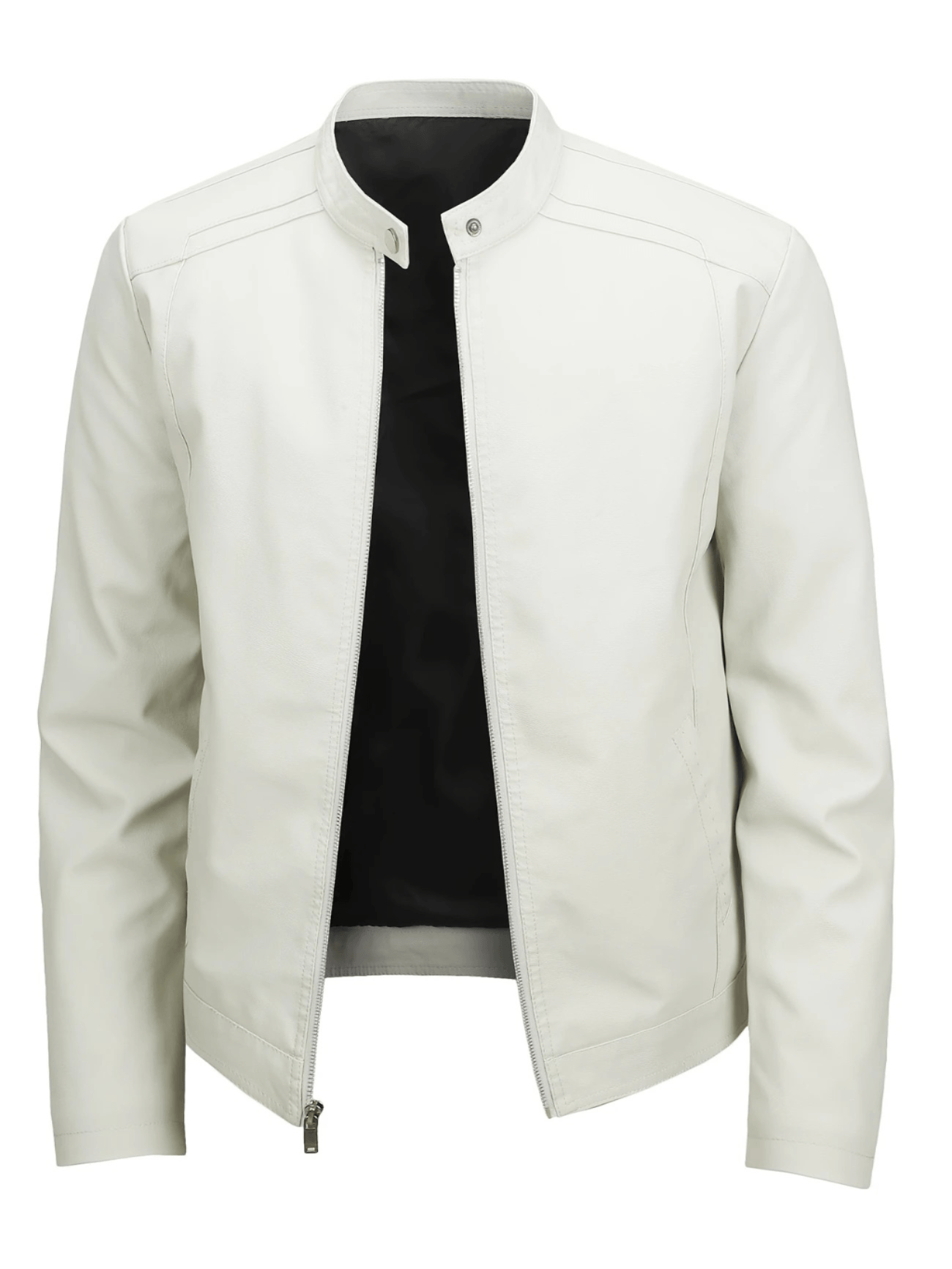 Chaqueta Deportivo Blanco Casual Hombre Casaca Talla M Cuero Importado